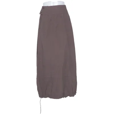 Maxi rok (Bruin) van Gunilla Pontén Katoen, Nylon