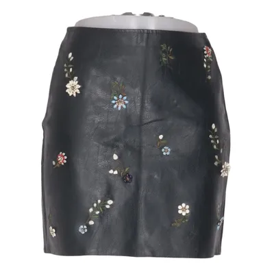 Nederdel (Sort, Flerfarvet) fra Zara Basic Collection Bomuld, Polyester, Polyurethan, Viscose