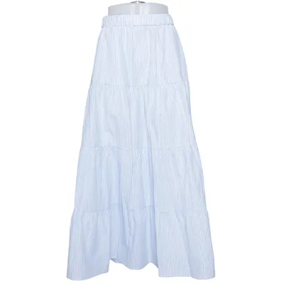 Långkjol (Blå, Vit) från Cream Bomull, Polyester
