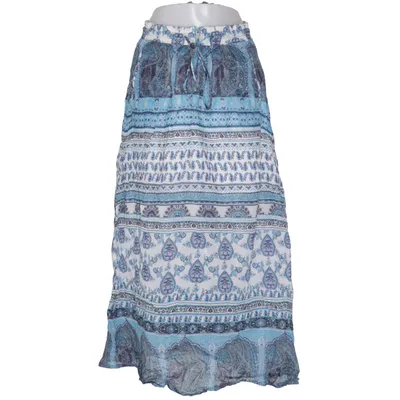 Maxi rok (Blauw, Wit, Meerkleurig) van Emily van den Bergh Katoen