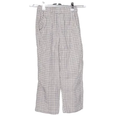 Broek (Beige, Blauw, Wit) van Garbo & Friends Katoen