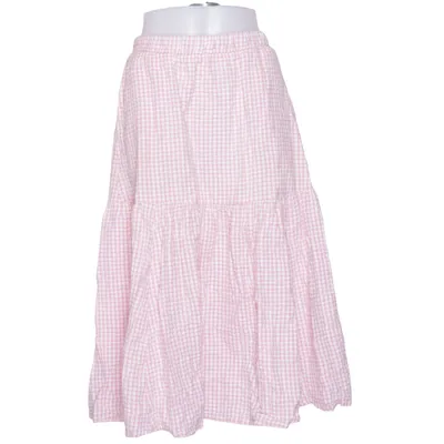 Långkjol (Rosa, Vit) från Monki Bomull