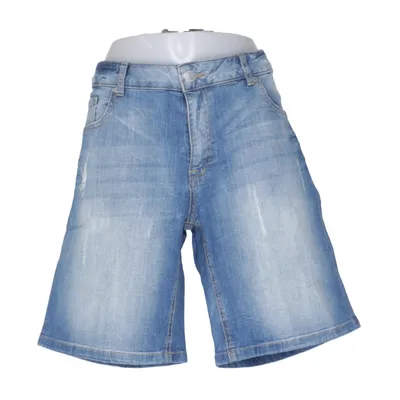 Short en jean (Bleu) de Denim by Lindex Coton, Élasthane