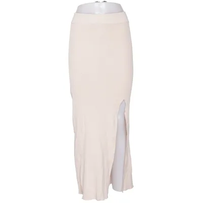 Maxi skirt (Beige) from Dilvin Polyamide, Viscose