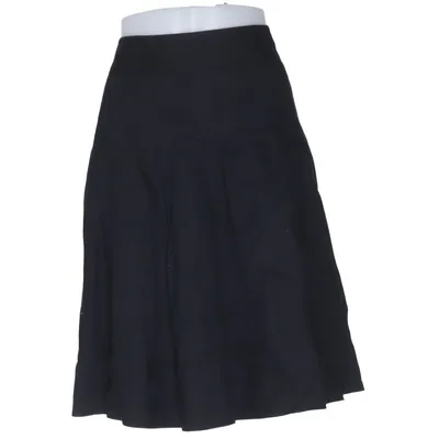 Skirt (Black) from Oasis Acetate, Linen, Viscose