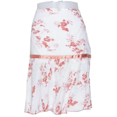 Skirt (White, Red) from Woman by Halens