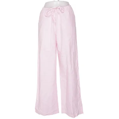 Pants (Pink) from Gina Tricot Cotton, Linen