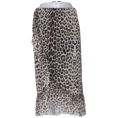 Jupe portefeuille (Marron, Noir) de Zizzi Élasthane, Polyester, Viscose