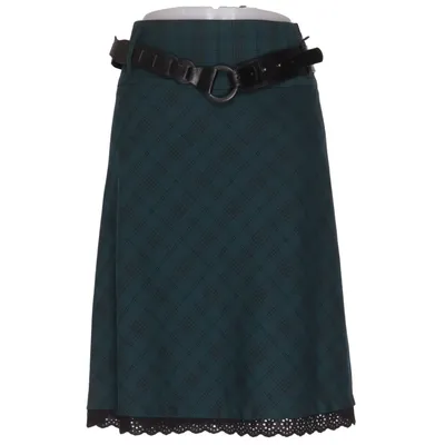 Jupe (Vert, Noir) de Cool Code Élasthane, Polyester, Viscose