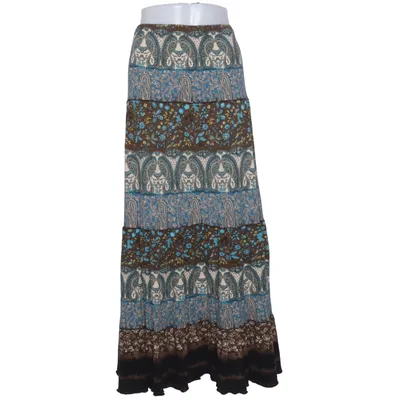 Jupe longue (Bleu, Marron, Multicolore) de Moon Élasthane, Viscose
