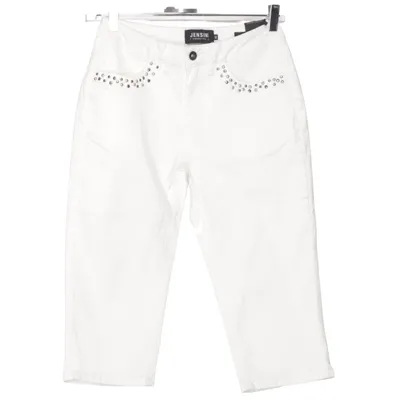 Three-quarter pants (White) from Jensen Cotton, Elastane