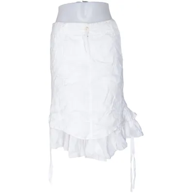 Jupe (Blanc) de Marithé + François Girbaud Coton, Lin