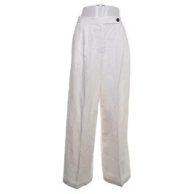 Pantalon patte d'éléphant (Blanc) de Massimo Dutti