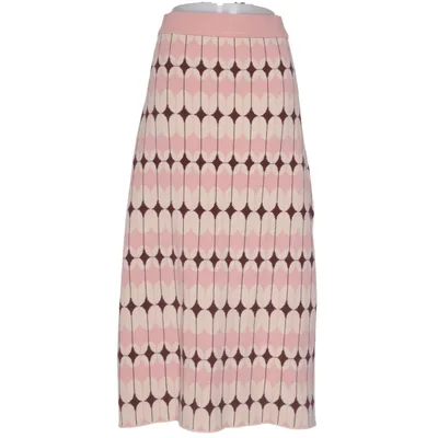 Skirt (Pink, Beige) from Indiska Polyamide, Polyester, Viscose