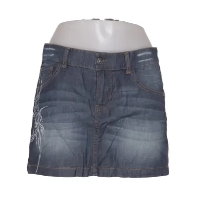 Denim skirt (Blue) from Benetton Jeans Cotton