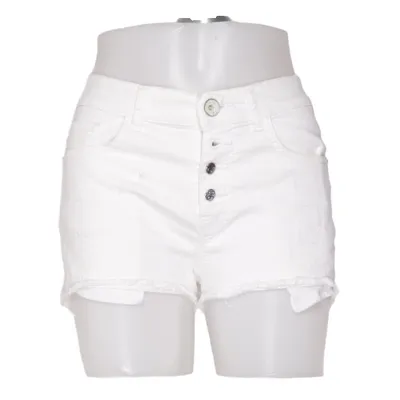 Jeansshorts (Vit) från Line of Oslo Bomull, Elastan