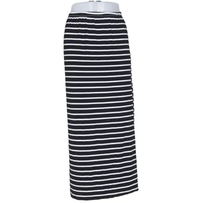 Maxi skirt (Black, White) from Piazza Roma Elastane, Viscose