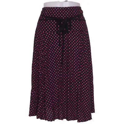 Rock (Schwarz, Pink) von Sara Louise Elasthan, Polyester, Viskose