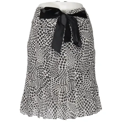Nederdel (Hvid, Sort) fra Carolina Herrera Silke
