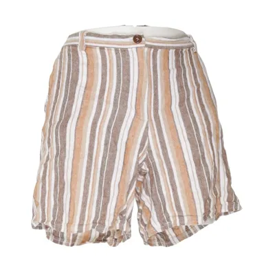 Short (Marron, Blanc) de DW Shop Coton, Lin