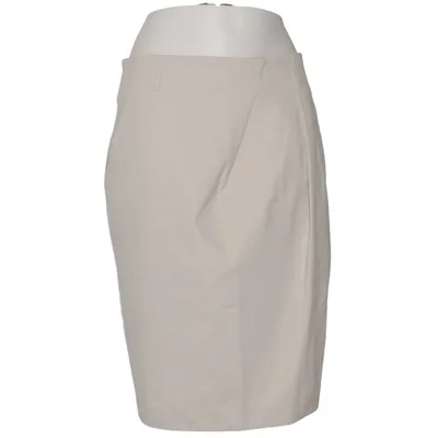 Rok (Beige) van Le Tricot Perugia Elastaan, Leer, Polyamide, Viscose
