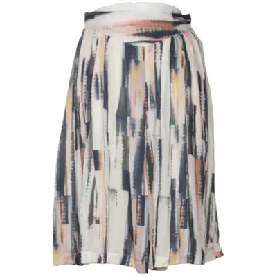 Jupe (Blanc, Multicolore) de Loreak Mendian Viscose