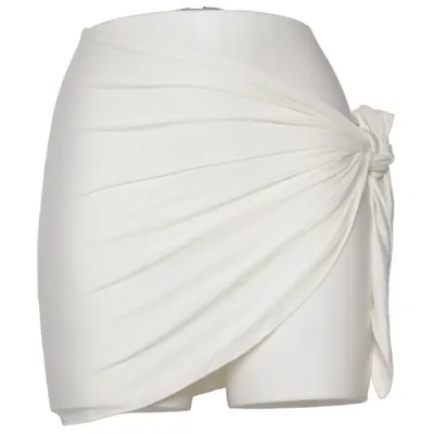 Wrap skirt (White) from Monday Swimwear Elastane, Nylon