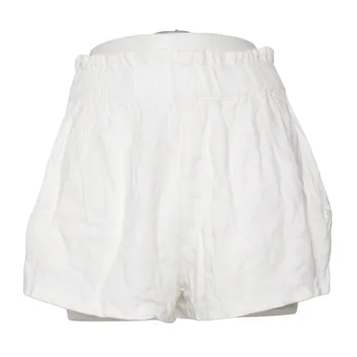 Korte broek (Wit) van C'est Monique Linnen, Viscose