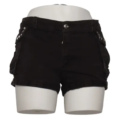 Short en jean (Noir) de Poizen Industries