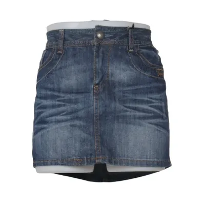 Denim skirt (Blue) from Fresh Made Cotton, Polyester
