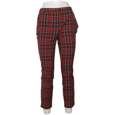 Broek (Rood, Blauw, Meerkleurig) van Zara Elastaan, Polyester, Viscose