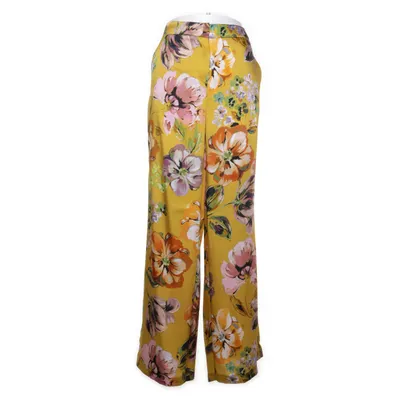 Palazzobyxor (Gul, Flerfärgad) från Hallhuber Polyester