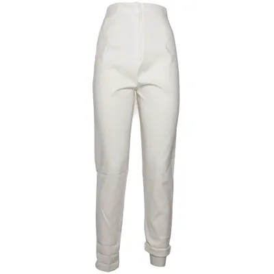 Pantalon de costume (Blanc) de Lulumary Élasthane, Polyester