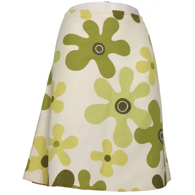 Skirt (Green, White) from Remember Acrylic, Cotton