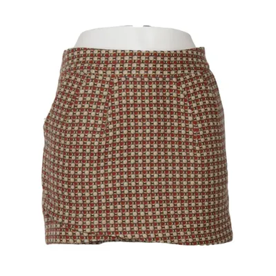 Kjol (Röd, Beige) från Lavand Nylon, Ull