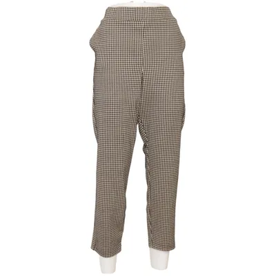 Pantalon (Beige, Noir) de Up Fashion Élasthane, Polyester, Viscose