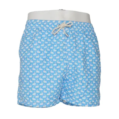 Badshorts (Blå, Vit, Flerfärgad) från MC2 Saint Barth Elastan, Polyamid