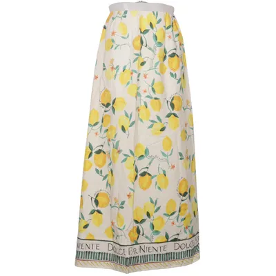 Rok (Wit) van H&M Premium Quality Viscose, Katoen