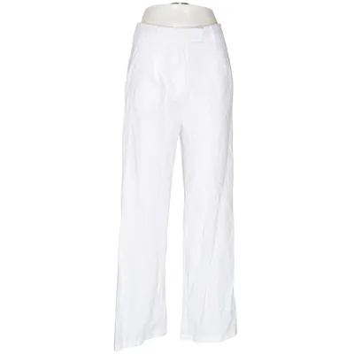 Pants (White) from Outfitbook Linen, Viscose