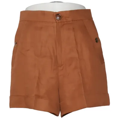 Korte broek (Bruin) van Twinset Acetaat, Linnen, Polyester, Viscose