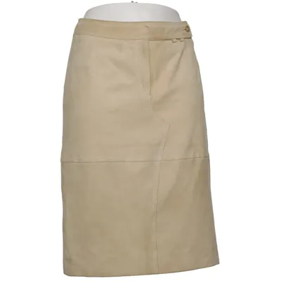 Leren rok (Beige) van Zapa Leer, Polyester
