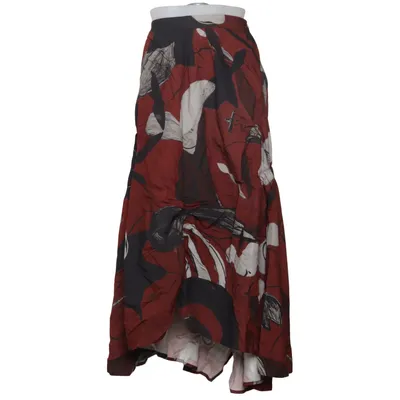 Nederdel (Rød, Sort, Hvid) fra NA-KD Art Polyester, Viscose