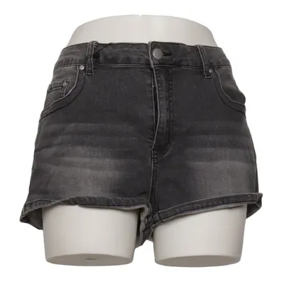 Jeansshorts (Grå) från Romwe Bomull, Elastan, Polyester