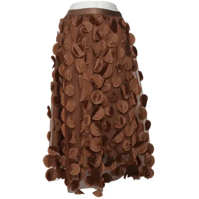 Jupe (Marron) de Remix Élasthane, Polyester