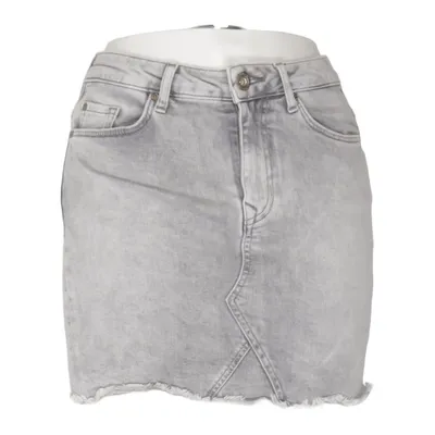 Jupe en jean (Gris) de Anti Blue Coton, Élasthane