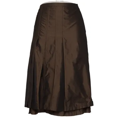 Skirt (Brown) from Hauber Polyester