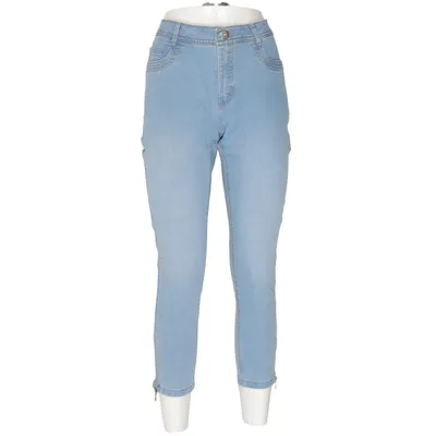 Jeans (Blå) från Laura Torelli Bomull, Elastan, Polyester