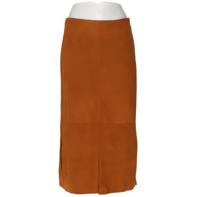 Lædernederdel (Brun) fra Walter Læder, Viscose