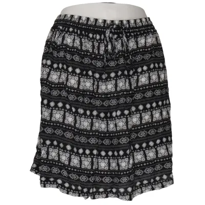 Skirt (Black, White) from Jean Pascale Viscose