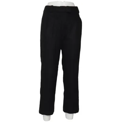 Pantalon patte d'éléphant (Noir) de Manoush Acétate, Cuir, Polyester, Viscose, Laine